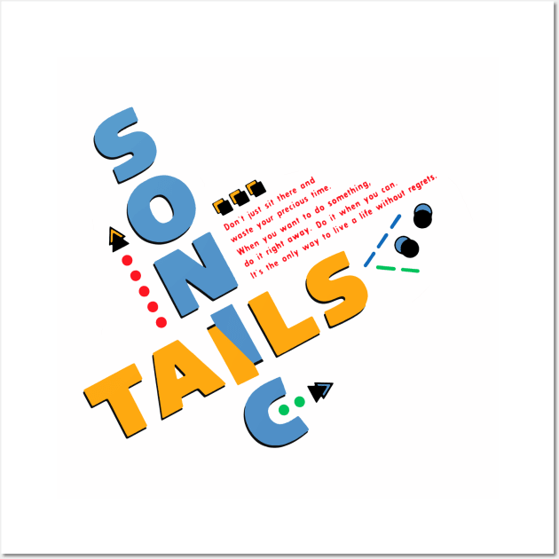 Sonic & Tails (Sonic the Hedgehog 2) Japanese Design Wall Art by Good Shirts Good Store Good Times